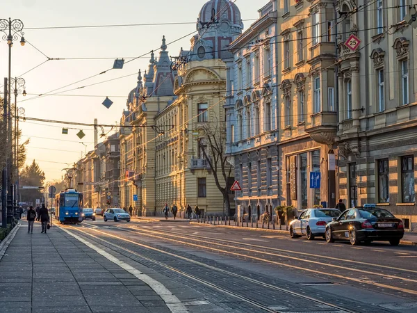 Mihanoviceva street Zagreb — Stock Photo, Image