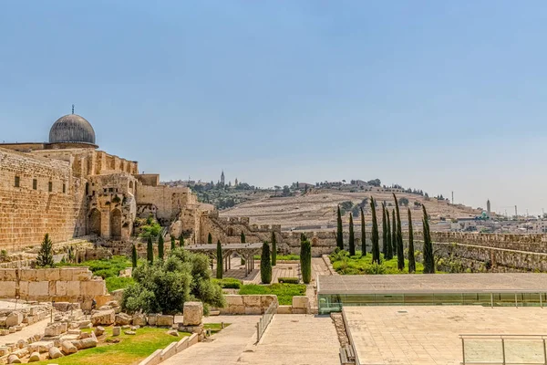 Solomons Tempel und al-aqsa Moschee jerusalem — Stockfoto