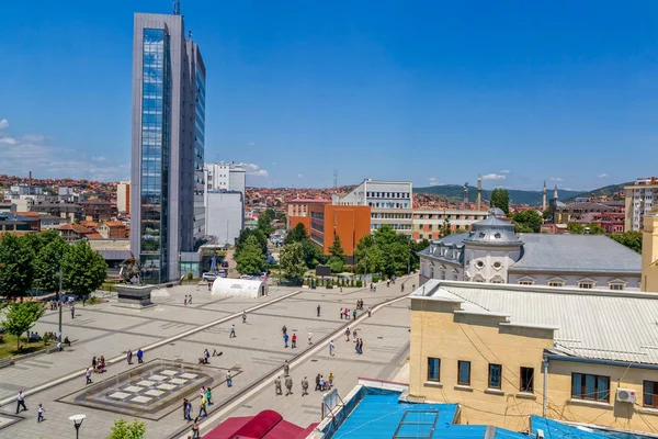 Scanderbeg-Platz in Pristina — Stockfoto