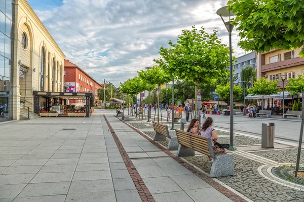 Calle Madre Teresa en Pristina — Foto de Stock