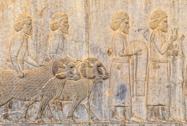 Persepolis hayvanlarla tarihsel İmparatorluğu'nun sakinleri