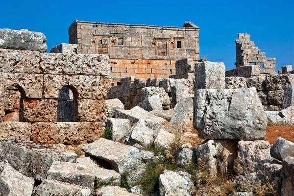 Pierre de Serjilla ruines Syrie — Photo
