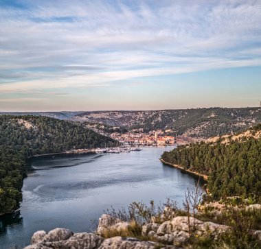 Skradin panorama hava