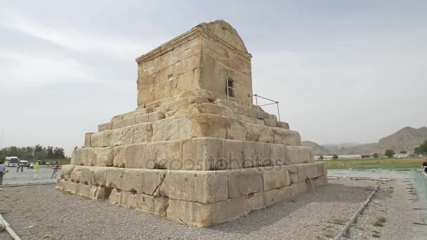 Пасаргад великий Сайрус могила — стокове відео