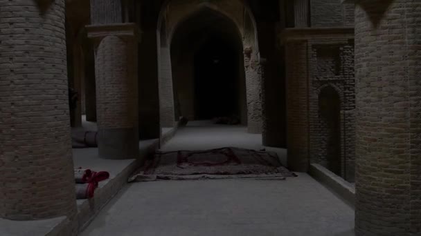 Isfahán antigua mezquita — Vídeo de stock