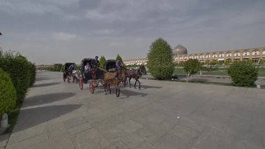 Isfahan Imam Meydanı küçük yük arabalar