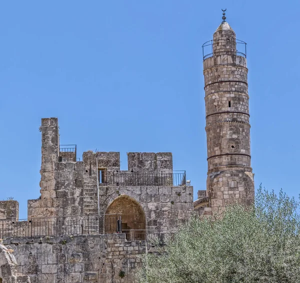 Torre de Jerusalém de David Minaret — Fotografia de Stock