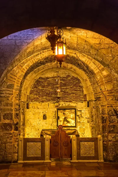 Capilla de Adán Iglesia del Santo Sepulcro — Foto de Stock