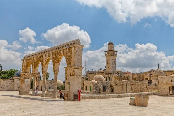 Oude architectuur van de Tempelberg Jeruzalem — Stockfoto
