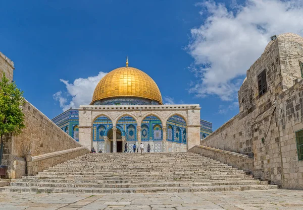 Kuppel des Felsen-Tempelbergs in Jerusalem — Stockfoto