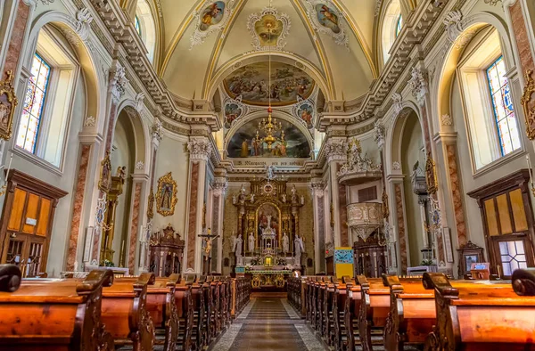 Sappada Iglesia de Santa Margarita interior — Foto de Stock