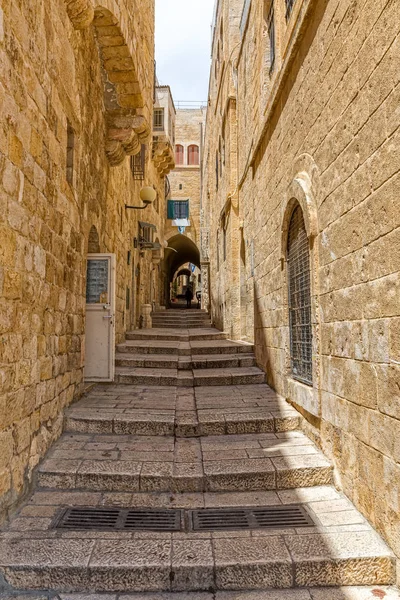 Jerusalém escadaria rua — Fotografia de Stock