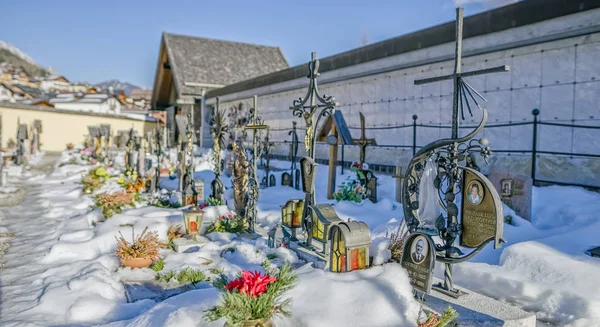 Vecchio cimitero di Sappada — Foto Stock