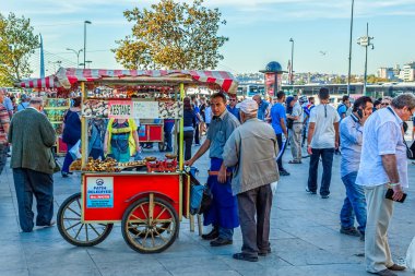 Kestane satıcı Istanbul meydanında