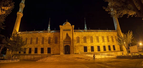 Μπλε Τζαμί της Κωνσταντινούπολης τη νύχτα — Φωτογραφία Αρχείου