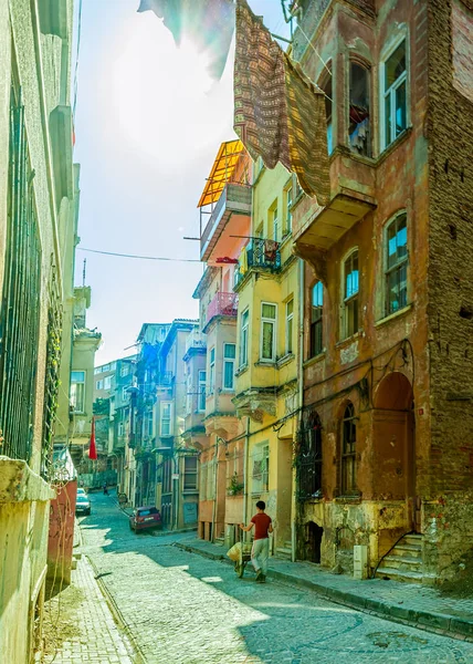 Istanbul old street - Phanar district — Stock Photo, Image