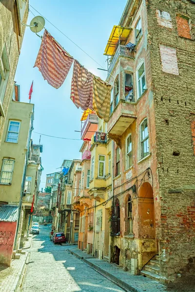 Istanbul vecchia strada - quartiere Phanar — Foto Stock