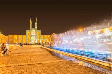Yazd by night clipart