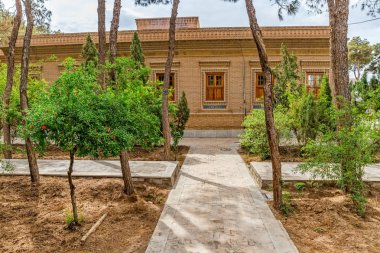 Zoroastrian temple garden clipart