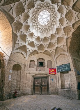 Bazaar architecture in Yazd clipart