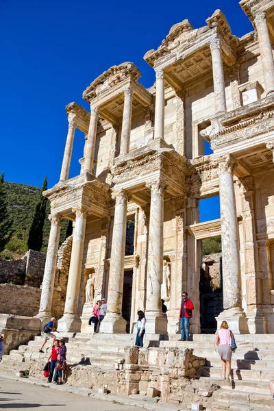 Efes - Biblioteca lui Celsus — Fotografie, imagine de stoc