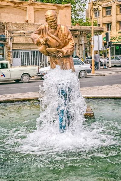 Statua fontana Yazd — Foto Stock