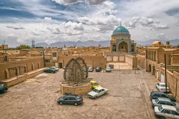 Yazd città vecchia vista — Foto Stock