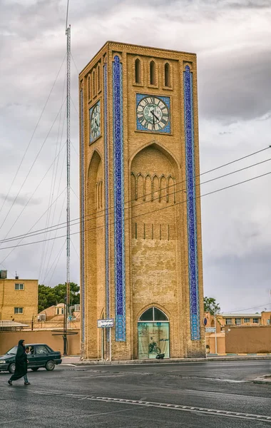 Clock tower in Yazd — Stock Photo, Image