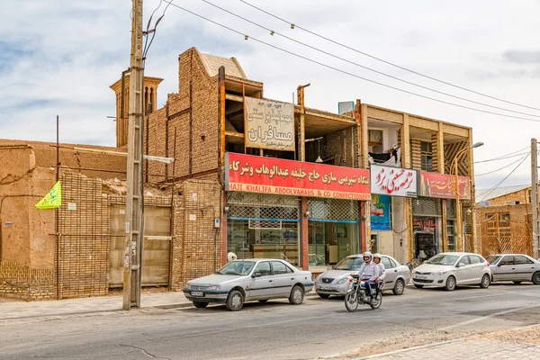 Yazd city centrum staré budovy — Stock fotografie