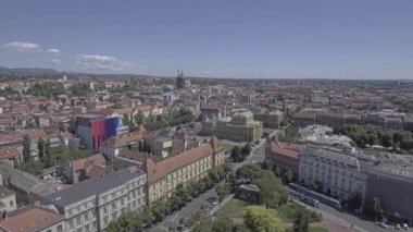 Zagrep şehir merkezi hava