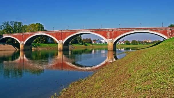 Puente viejo de Sisak — Vídeos de Stock