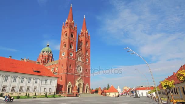 Собор Святого Петра в Джаково — стоковое видео