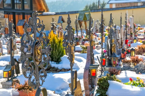 Vecchio cimitero di Sappada — Foto Stock