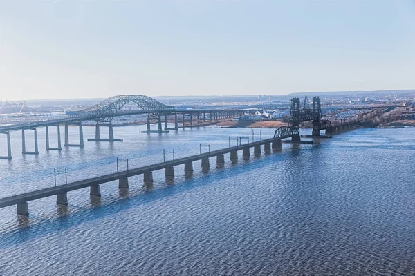 New Jersey bruggen luchtfoto — Stockfoto