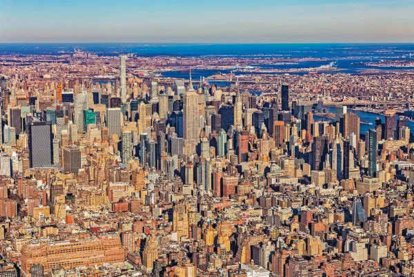 Aérea de Nueva York Manhattan — Foto de Stock