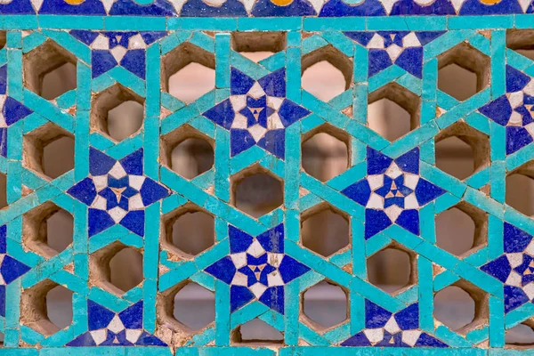 Colorful tiles of the Yame mosque — Stock Photo, Image
