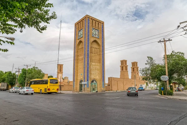 Clock tower in Yazd — Stock Photo, Image