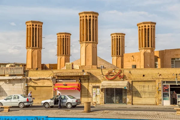 Badgirs torres em Yazd — Fotografia de Stock