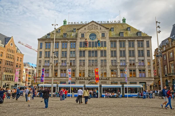 Амстердам Мадам Тюссо на площади Дам — стоковое фото