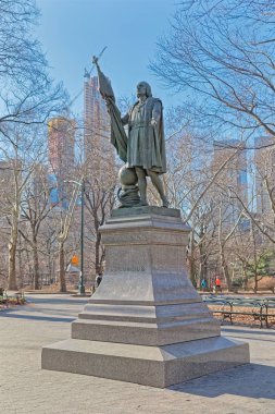 New York Central Park Kolomb bronz heykel zamanı