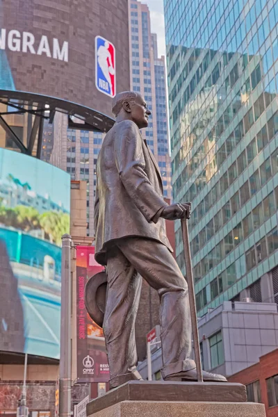 New York Times Square George Cohan statue — Stock Photo, Image