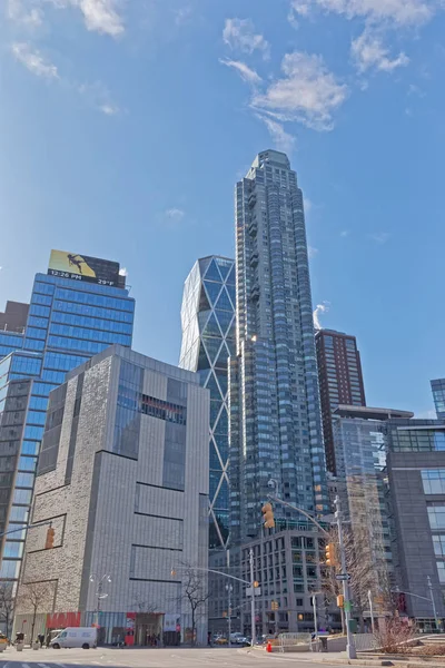 Edifícios de Nova York vista do Columbus Circle — Fotografia de Stock