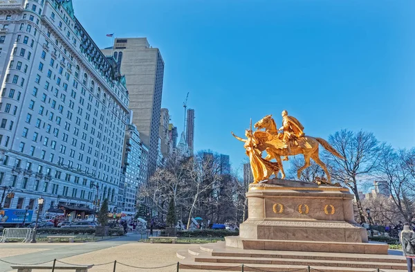New York Central Park Sherman Memorial escultura — Fotografia de Stock