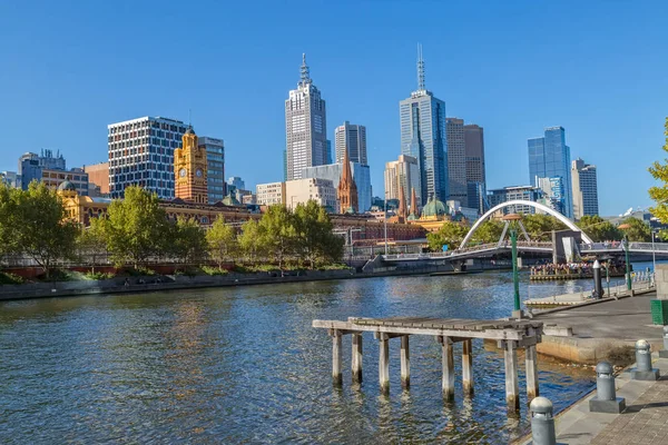 Melbourne eftermiddag panorama — Stockfoto