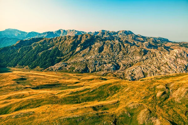 Montenegro mountains hiking trail - aerial