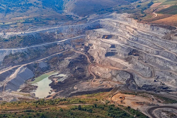 Stone quarry aerial — Stock Photo, Image