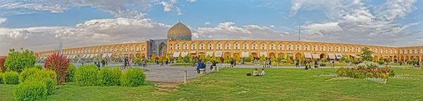 Isfahan imaami Square panoraama — kuvapankkivalokuva