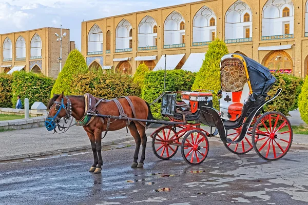 Isfahan Imam Square carruagens — Fotografia de Stock