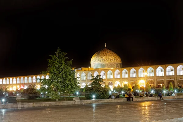 Gece İsfahan İmam Meydanı — Stok fotoğraf