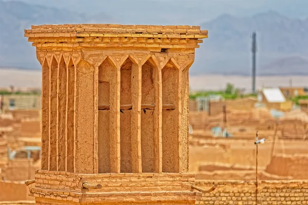 Windcatcher torres em Yazd — Fotografia de Stock